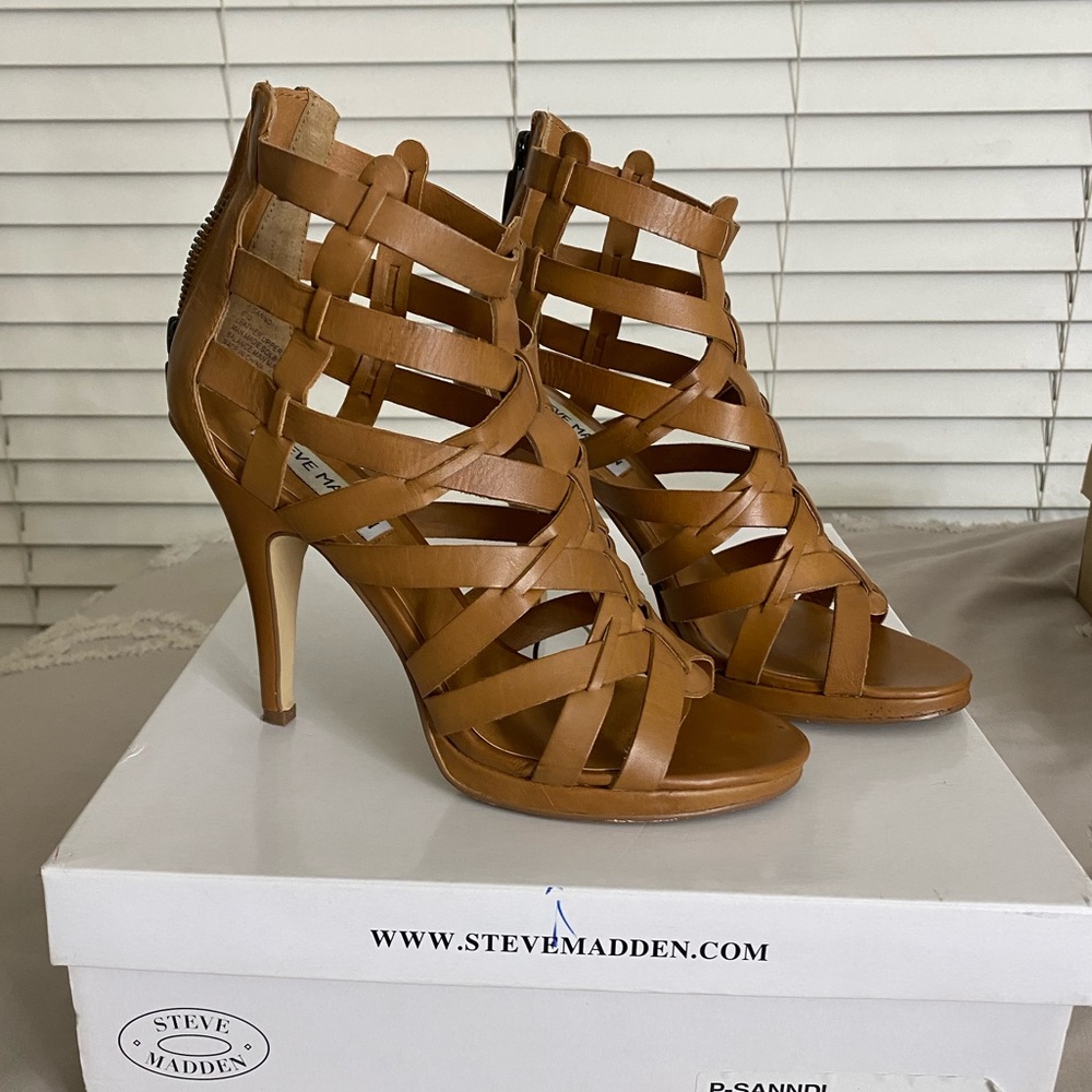 Steve Madden Womens High Heel Gladiator Sandals